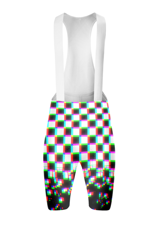 ROCKBROS Women's Cyber-Glitch Pixel-Distortion Pro Bib Shorts